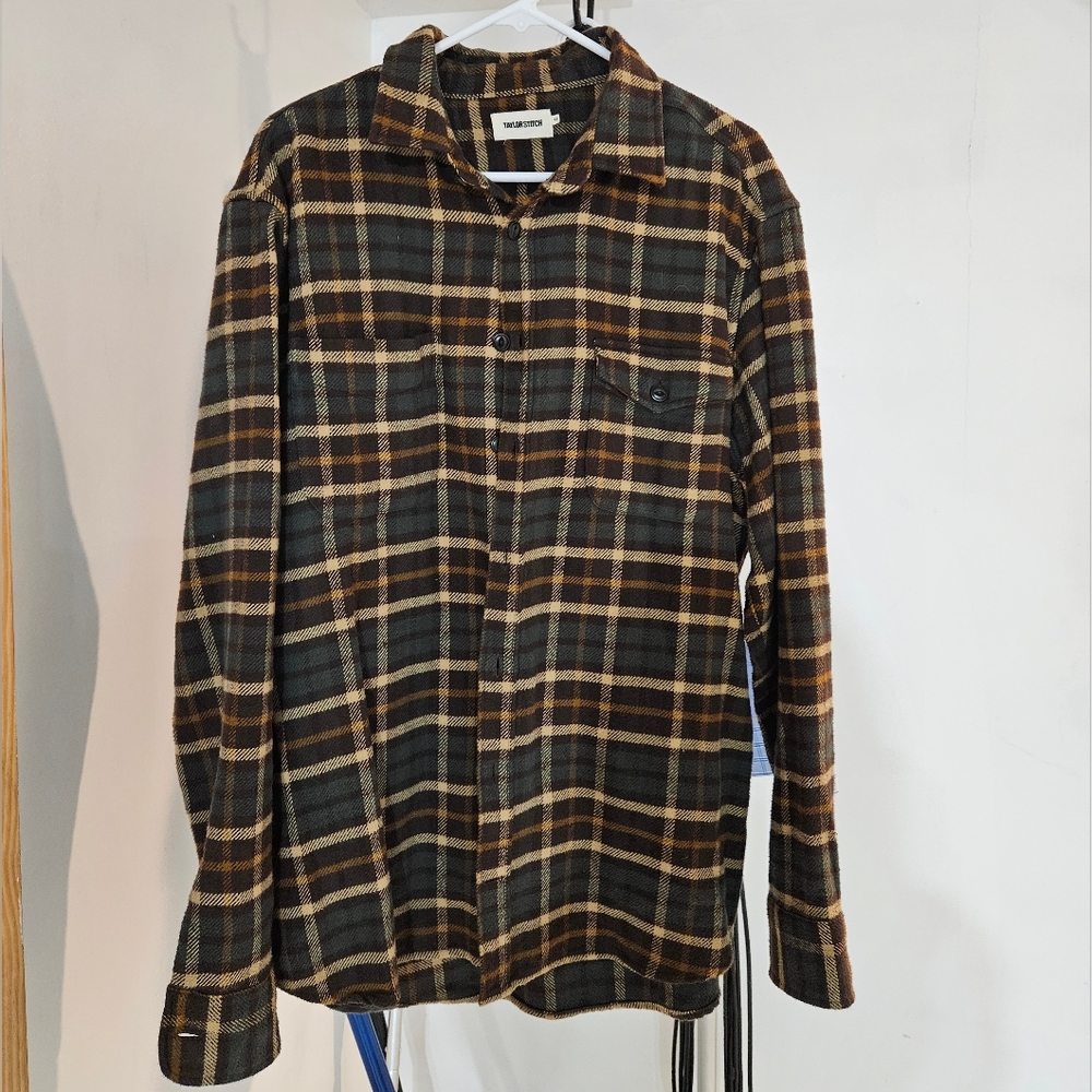 Taylor Stitch The Crater Heavyweight Thick Flannel Shirt 44